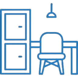study or office room icon